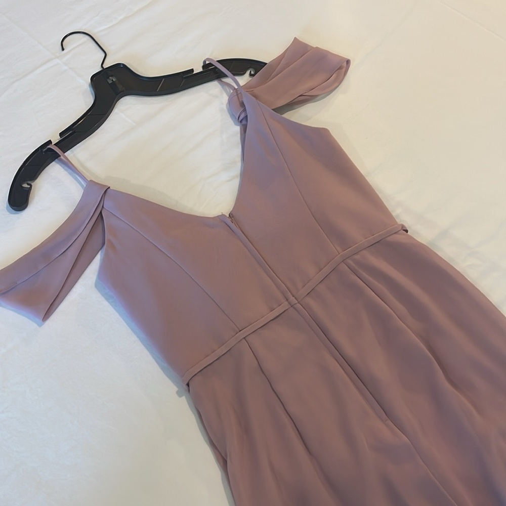 David’s Bridal Cold Shoulder Chiffon Dress - Picture 10 of 17